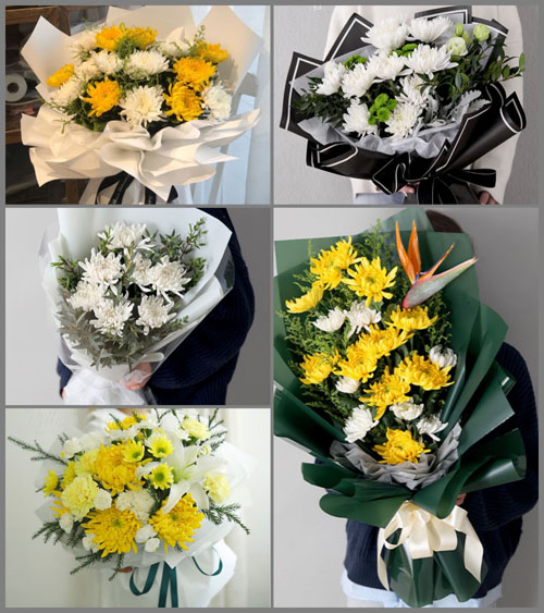 福建漳州平和县国强乡三五村白事花束代送